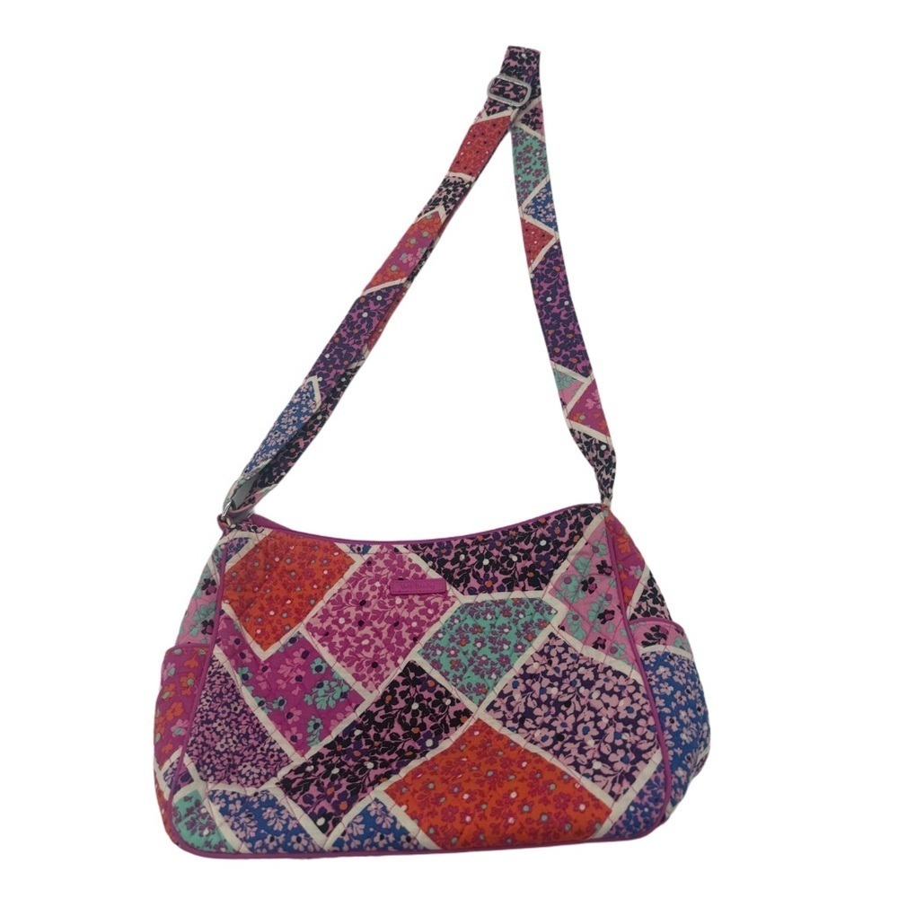 Vera Bradley Carson Quilted Modern Medley Shoulder Bag with Bohemian Flair